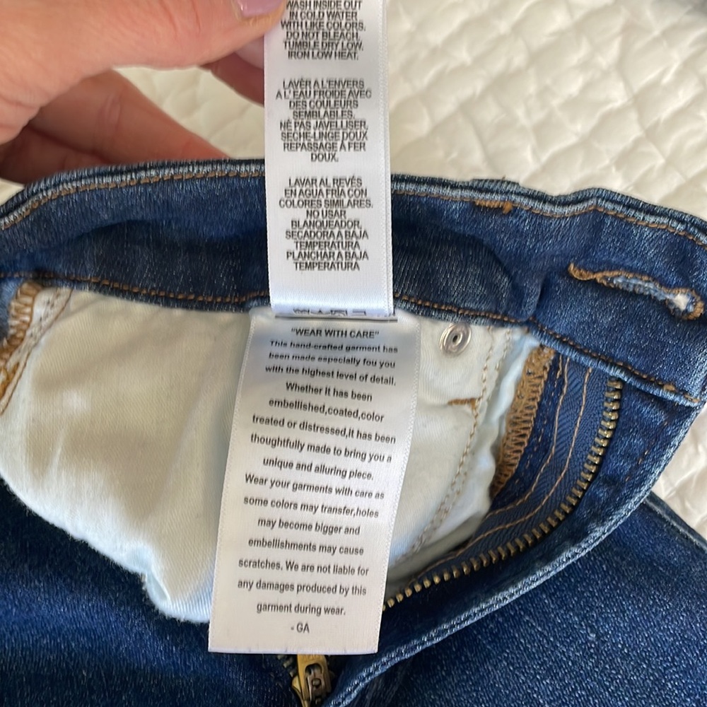 Good American Dark Blue Straight Leg Jeans - Picture 4 of 6
